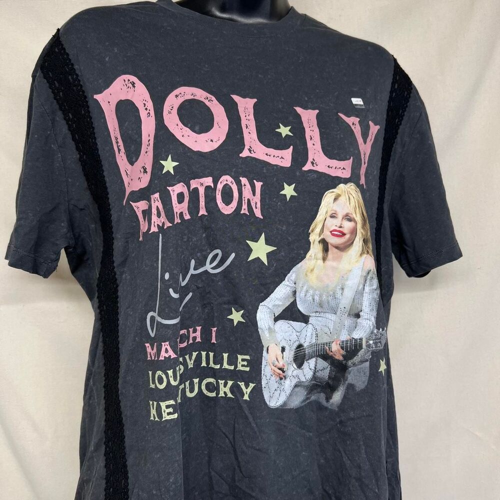 Dolly Women's Black and Grey T-shirt